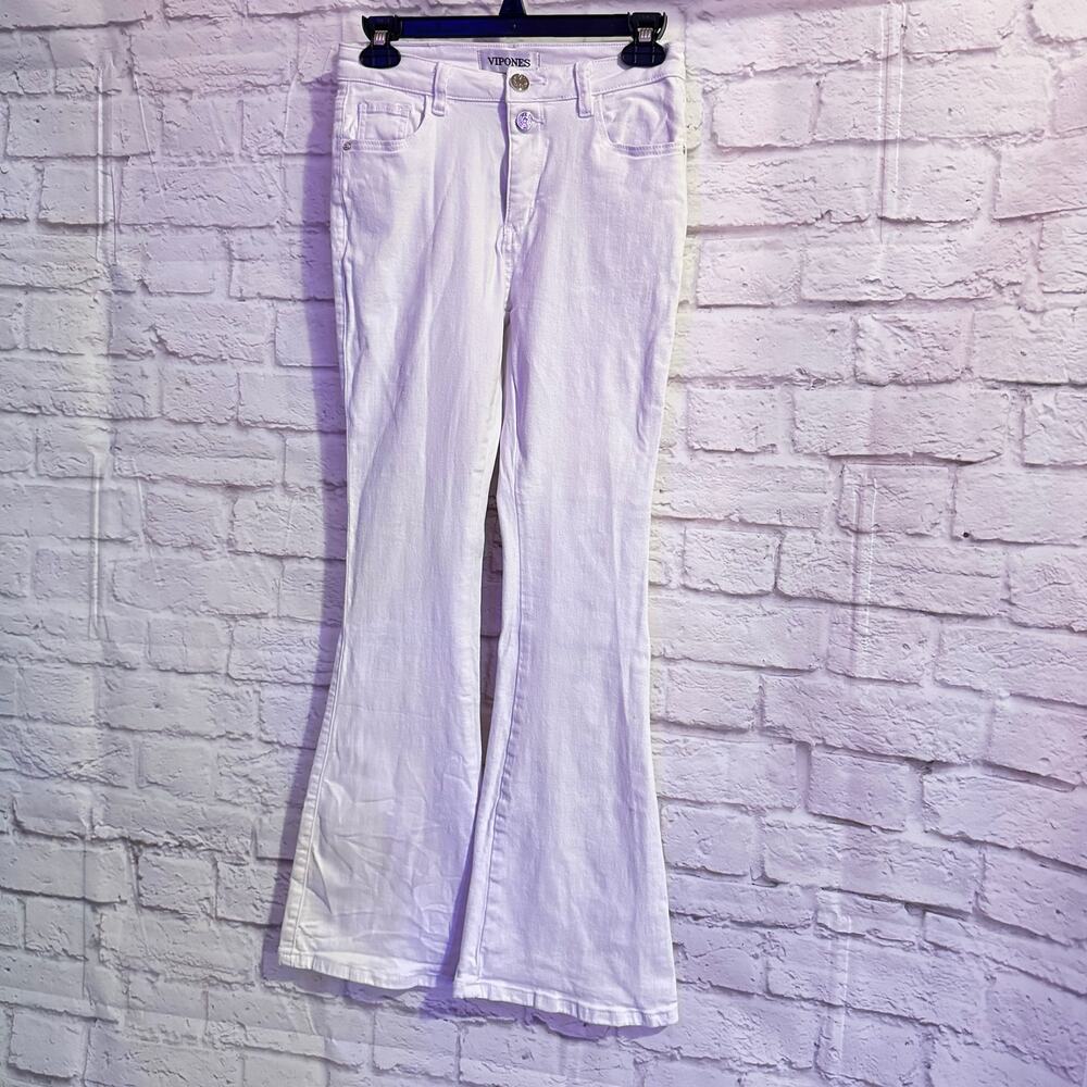 VIPONES White Flared Jeans SZ 4